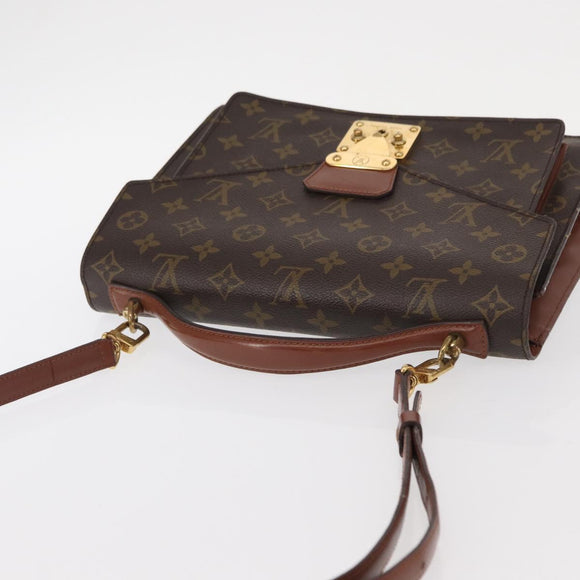 LOUIS VUITTON Monogram Monceau 28 Hand Bag M51185 LV Auth BA7872