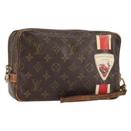 LOUIS VUITTON Monogram China Run Clutch Bag M41432 LV Auth BA7875