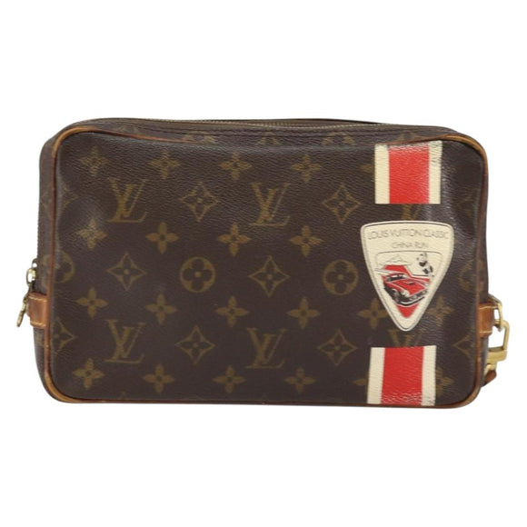 LOUIS VUITTON Monogram China Run Clutch Bag M41432 LV Auth BA7875