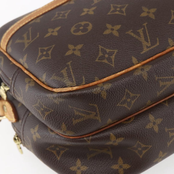 LOUIS VUITTON Monogram Reporter PM Shoulder Bag M45254 LV Auth BA7878