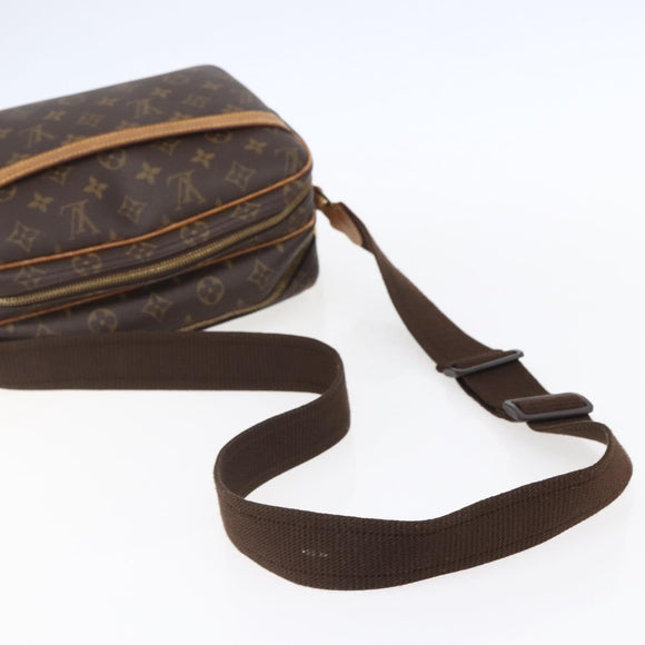 LOUIS VUITTON Monogram Reporter PM Shoulder Bag M45254 LV Auth BA7878