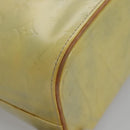 LOUIS VUITTON Monogram Vernis Houston Hand Bag Baby Blue M91005 LV Auth BA788-15
