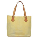 LOUIS VUITTON Monogram Vernis Houston Hand Bag Baby Blue M91005 LV Auth BA788-3