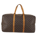 LOUIS VUITTON Monogram Sac Souple 55 Boston Bag M41622 LV Auth BA7892-2