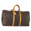LOUIS VUITTON Monogram Keepall 55 Boston Bag M41424 LV Auth BA7893-1