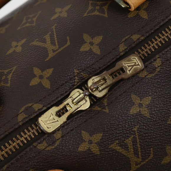 LOUIS VUITTON Monogram Keepall 55 Boston Bag M41424 LV Auth BA7893