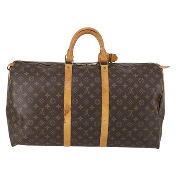 LOUIS VUITTON Monogram Keepall 55 Boston Bag M41424 LV Auth BA7893 - 0