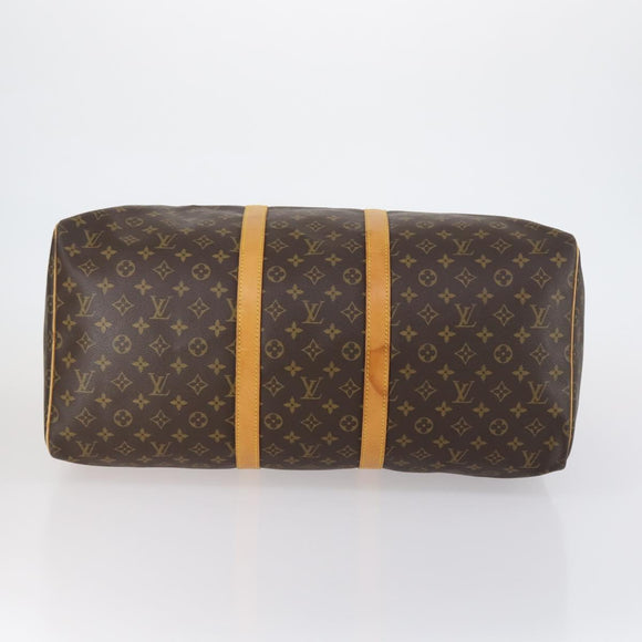 LOUIS VUITTON Monogram Keepall 55 Boston Bag M41424 LV Auth BA7893