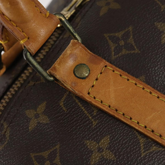 LOUIS VUITTON Monogram Keepall 55 Boston Bag M41424 LV Auth BA7894