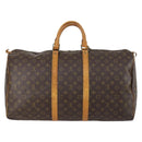 LOUIS VUITTON Monogram Keepall 55 Boston Bag M41424 LV Auth BA7894-2