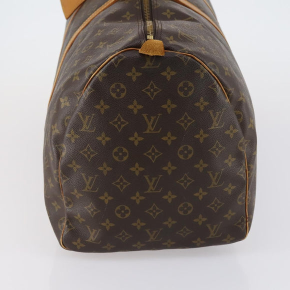 LOUIS VUITTON Monogram Keepall 55 Boston Bag M41424 LV Auth BA7894