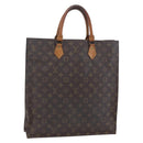 LOUIS VUITTON Monogram Sac Plat Hand Bag M51140 LV Auth BA7898-1