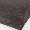 LOUIS VUITTON Monogram Sac Plat Hand Bag M51140 LV Auth BA7898-15