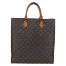 LOUIS VUITTON Monogram Sac Plat Hand Bag M51140 LV Auth BA7898-13