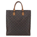 LOUIS VUITTON Monogram Sac Plat Hand Bag M51140 LV Auth BA7898-2