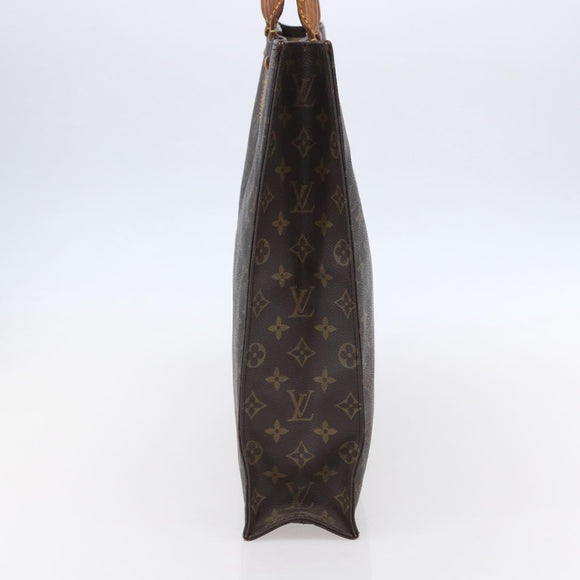 LOUIS VUITTON Monogram Sac Plat Hand Bag M51140 LV Auth BA7898