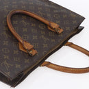 LOUIS VUITTON Monogram Sac Plat Hand Bag M51140 LV Auth BA7898-6