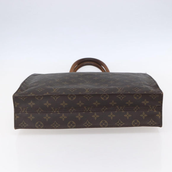 LOUIS VUITTON Monogram Sac Plat Hand Bag M51140 LV Auth BA7898