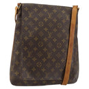 LOUIS VUITTON Monogram Musette Shoulder Bag M51256 LV Auth BA7899-1