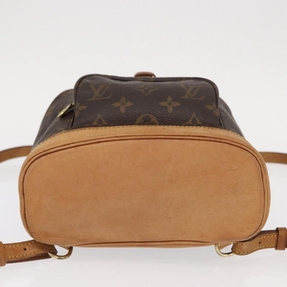 LOUIS VUITTON Monogram Montsouris PM Backpack M51137 LV Auth BA7902