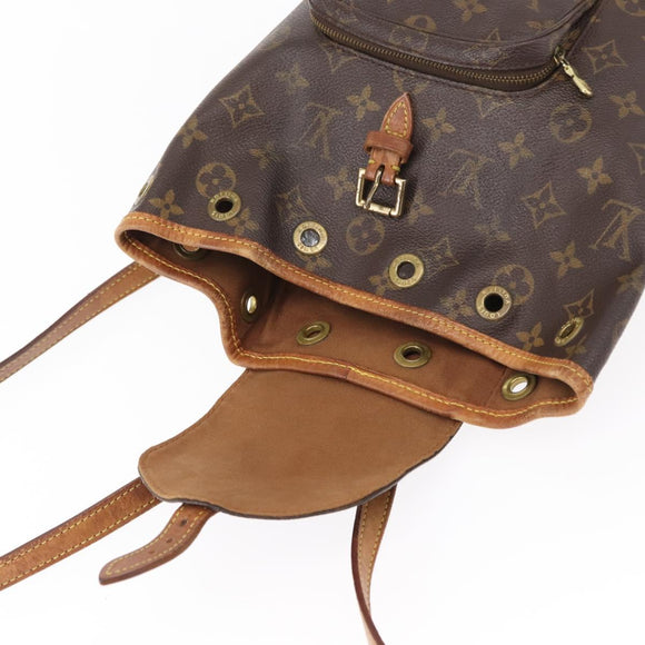 LOUIS VUITTON Monogram Montsouris PM Backpack M51137 LV Auth BA7902