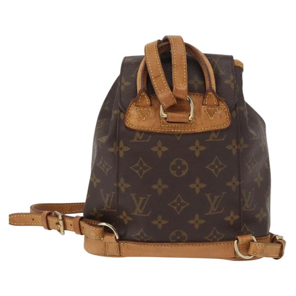 LOUIS VUITTON Monogram Montsouris PM Backpack M51137 LV Auth BA7902