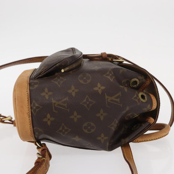 LOUIS VUITTON Monogram Montsouris PM Backpack M51137 LV Auth BA7902