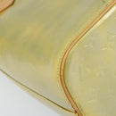 LOUIS VUITTON Monogram Vernis Houston Hand Bag Gris M91053 LV Auth BA7906-18