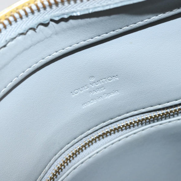 LOUIS VUITTON Monogram Vernis Houston Hand Bag Gris M91053 LV Auth BA7906