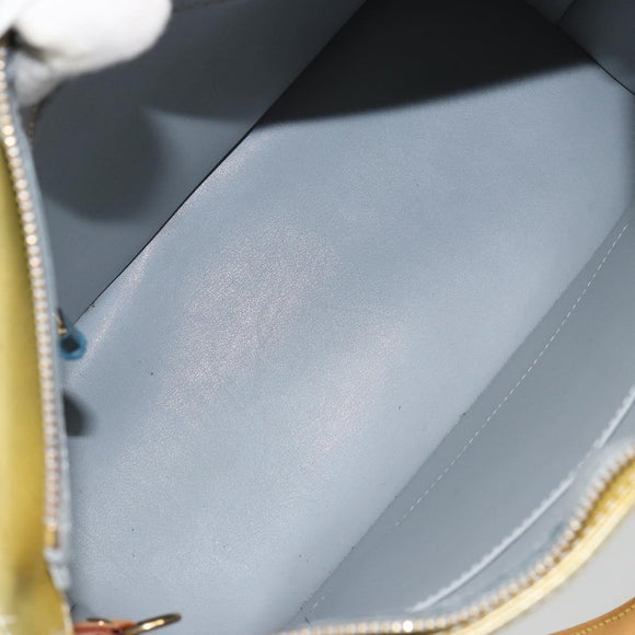 LOUIS VUITTON Monogram Vernis Houston Hand Bag Gris M91053 LV Auth BA7906