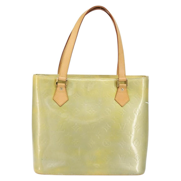 LOUIS VUITTON Monogram Vernis Houston Hand Bag Gris M91053 LV Auth BA7906