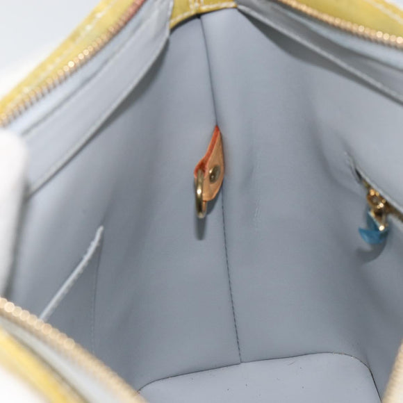 LOUIS VUITTON Monogram Vernis Houston Hand Bag Gris M91053 LV Auth BA7906