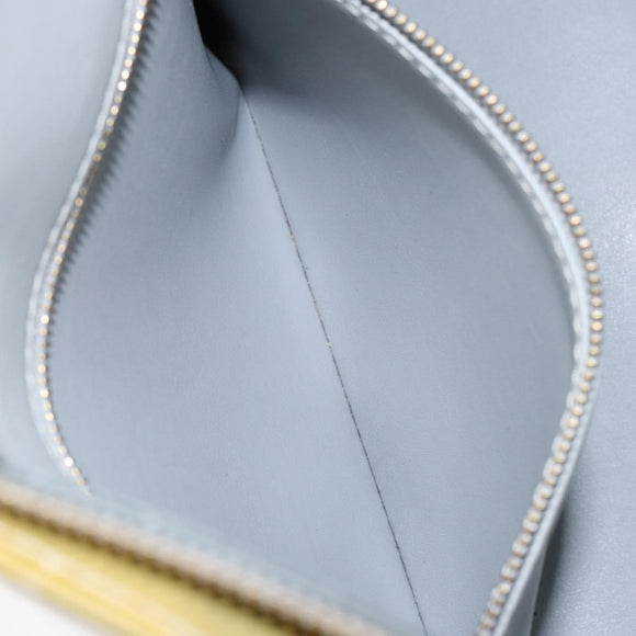 LOUIS VUITTON Monogram Vernis Houston Hand Bag Gris M91053 LV Auth BA7906