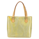 LOUIS VUITTON Monogram Vernis Houston Hand Bag Gris M91053 LV Auth BA7906-2