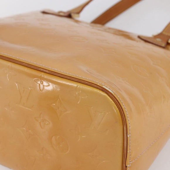 LOUIS VUITTON Monogram Vernis Houston Bag Marshmallow Pink M91302 LV Auth BA7907