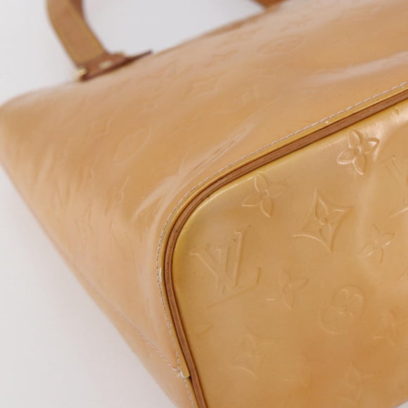 LOUIS VUITTON Monogram Vernis Houston Bag Marshmallow Pink M91302 LV Auth BA7907