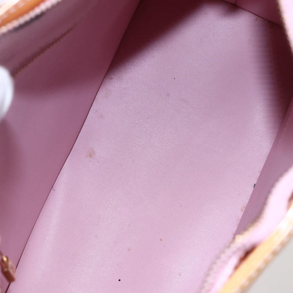 LOUIS VUITTON Monogram Vernis Houston Bag Marshmallow Pink M91302 LV Auth BA7907