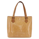 LOUIS VUITTON Monogram Vernis Houston Bag Marshmallow Pink M91302 LV Auth BA7907-13