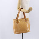 LOUIS VUITTON Monogram Vernis Houston Bag Marshmallow Pink M91302 LV Auth BA7907-23