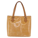 LOUIS VUITTON Monogram Vernis Houston Bag Marshmallow Pink M91302 LV Auth BA7907-2