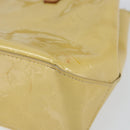 LOUIS VUITTON Monogram Vernis Reade PM Hand Bag Beige M91334 LV Auth BA7912-14