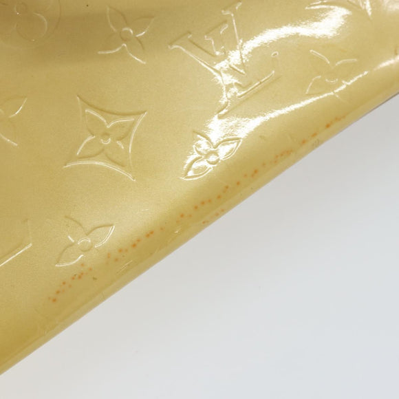 LOUIS VUITTON Monogram Vernis Reade PM Hand Bag Beige M91334 LV Auth BA7912