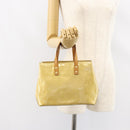 LOUIS VUITTON Monogram Vernis Reade PM Hand Bag Beige M91334 LV Auth BA7912-23