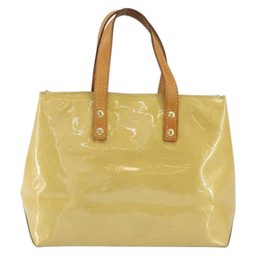 LOUIS VUITTON Monogram Vernis Reade PM Hand Bag Beige M91334 LV Auth BA7912 - 0