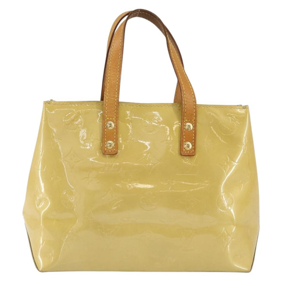 LOUIS VUITTON Monogram Vernis Reade PM Hand Bag Beige M91334 LV Auth BA7912