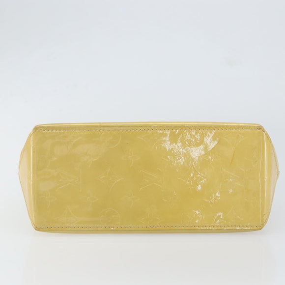 LOUIS VUITTON Monogram Vernis Reade PM Hand Bag Beige M91334 LV Auth BA7912