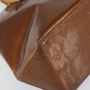 LOUIS VUITTON Monogram Vernis Reade PM Hand Bag Bronze M91146 LV Auth BA7913-16