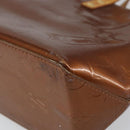 LOUIS VUITTON Monogram Vernis Reade PM Hand Bag Bronze M91146 LV Auth BA7913-17