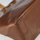 LOUIS VUITTON Monogram Vernis Reade PM Hand Bag Bronze M91146 LV Auth BA7913-8