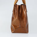 LOUIS VUITTON Monogram Vernis Reade PM Hand Bag Bronze M91146 LV Auth BA7913-4